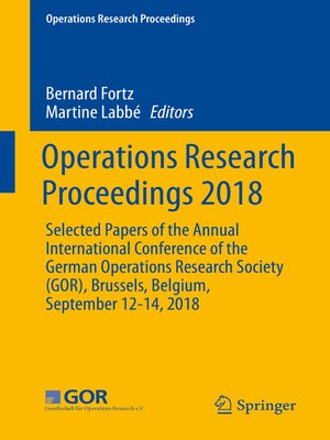 cover image of Operations Research Proceedings 2018